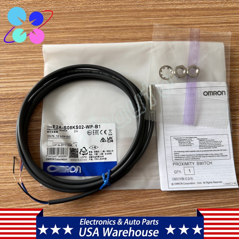 For Omron E2A-S08KS02-WP-B1 2M 12-24VDC Photoelectric Proximity Switch Sensor