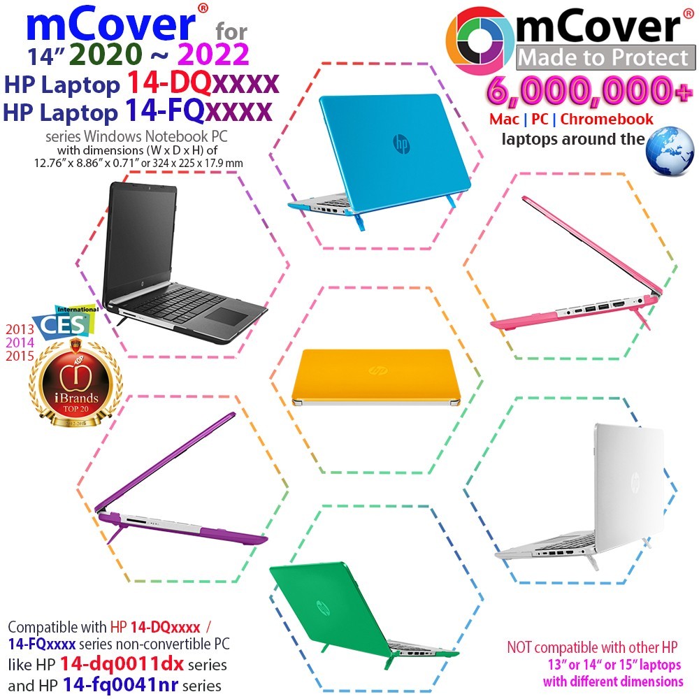 NEW mCover® Hard Case for 14" HP Laptop 14-DQxxxx 14-FQ0000 series Windows PC
