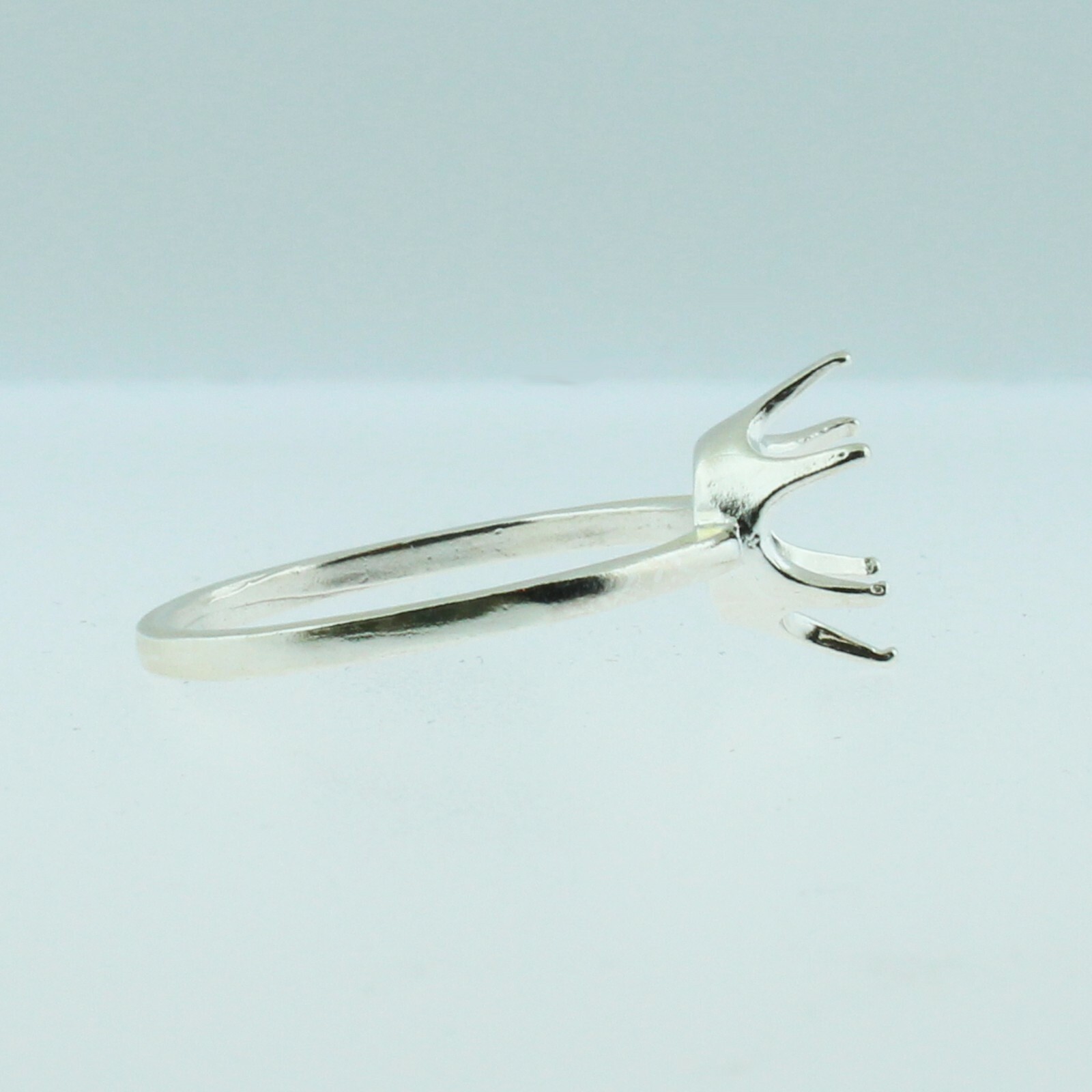 PRE-NOTCHED 10X8 OVAL SOLITAIRE RING .925 STERLING SILVER CR299SS