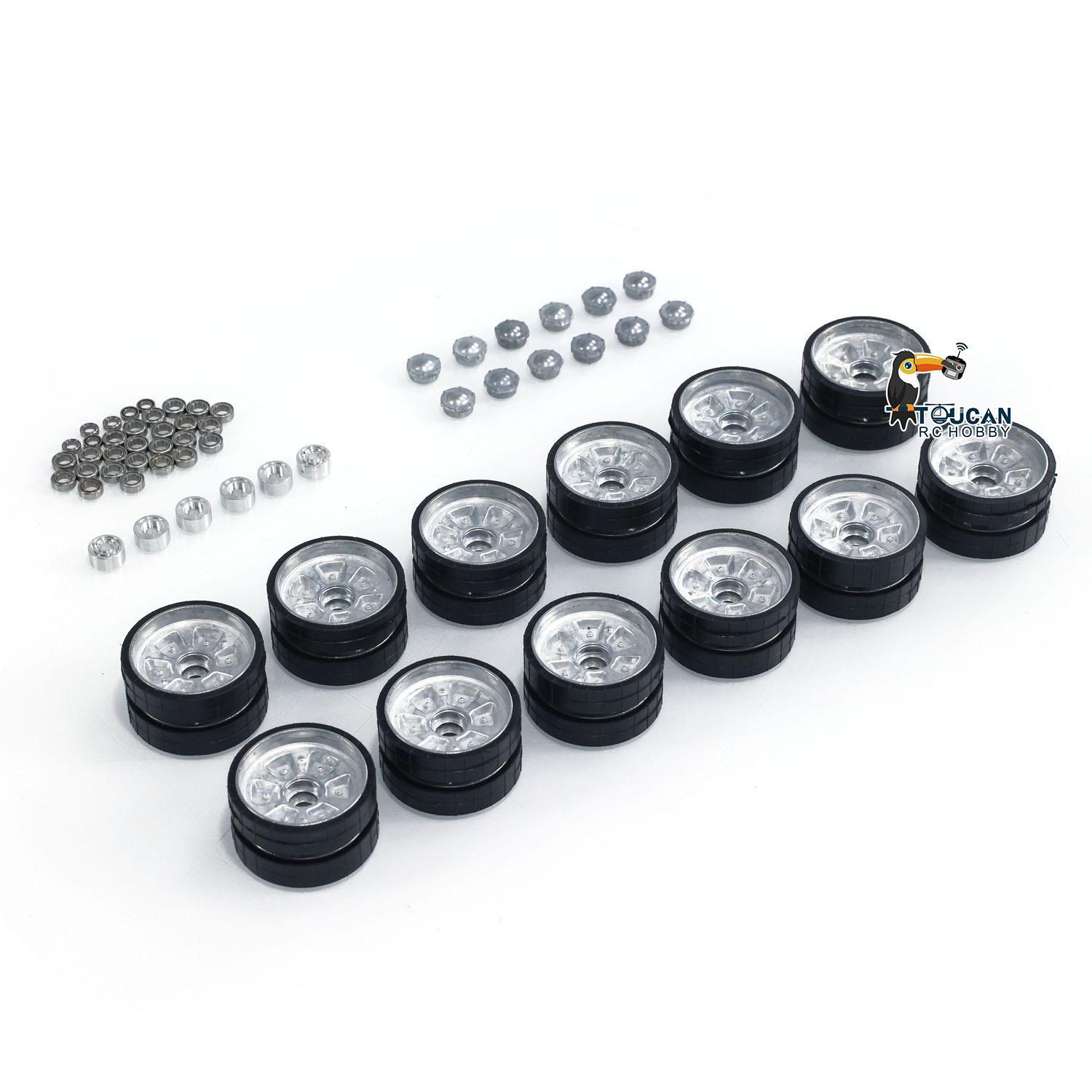 Henglong Metal Road Wheels Spare Parts For 1/16 Scale Russian T90 RC Tank 3938