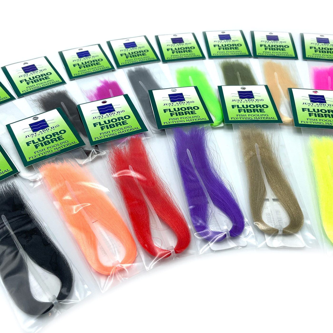 FLUORO FIBRE - Just Add H2O Fly Tying Super-Fine Fiber 15 Colors Available NEW!