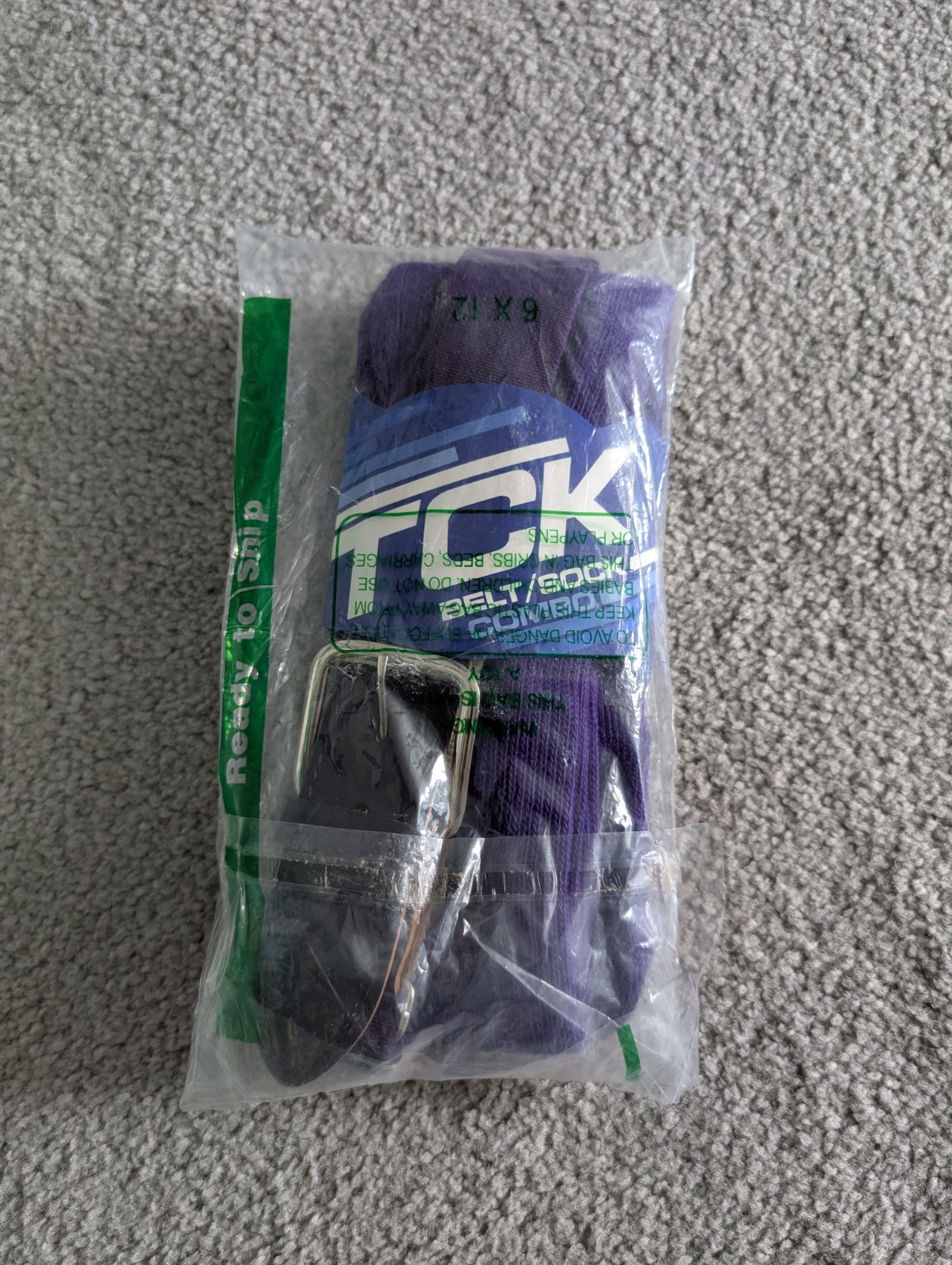 TCK Baseball/Softball Sock & Belt Combo [Purple]