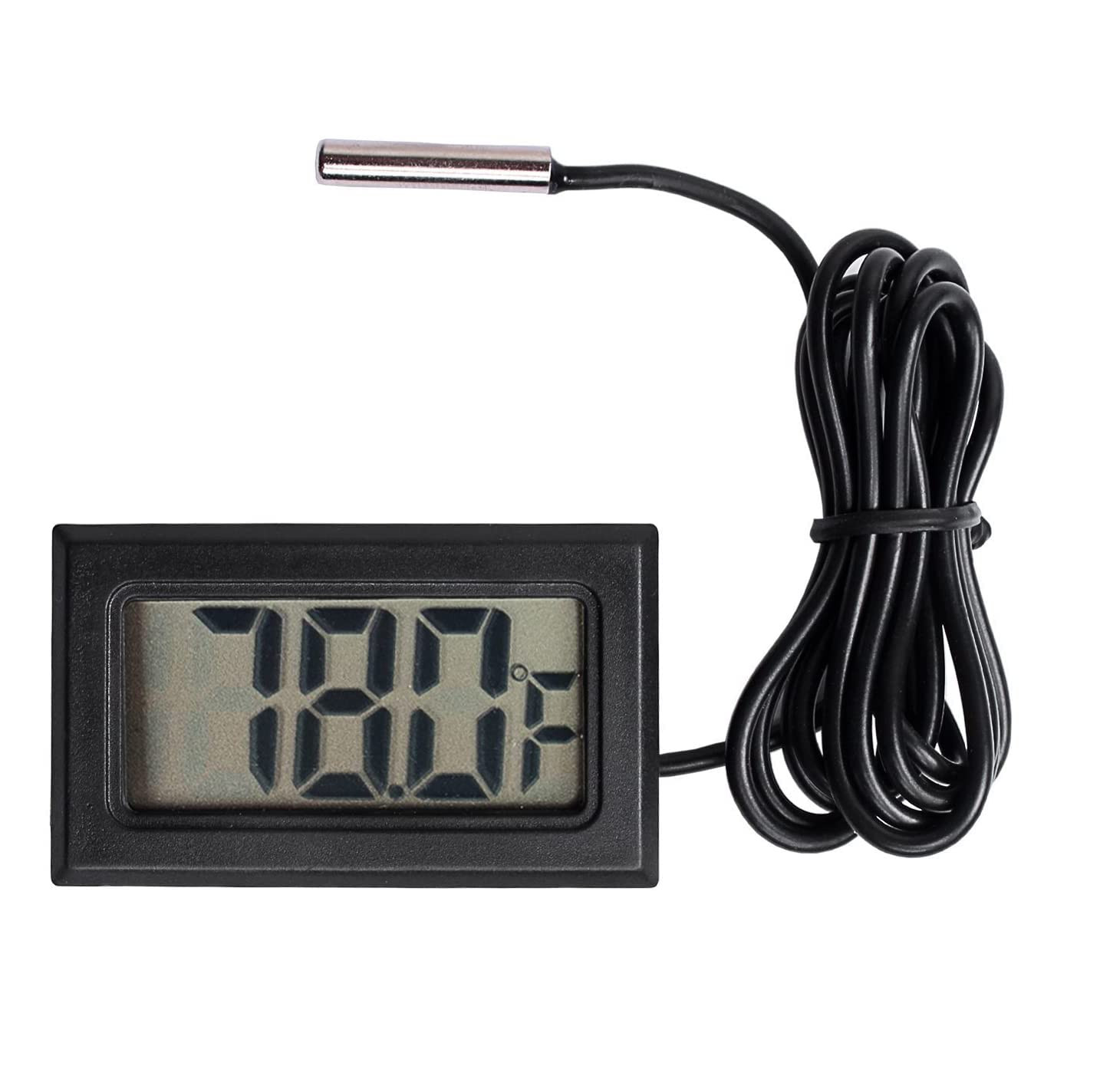 5 PCS Digital LCD Thermometer with Probe for Fridge and Water Temperature