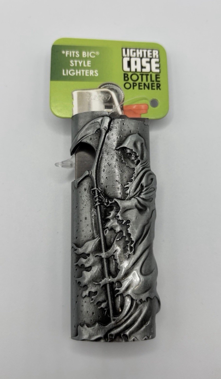 Smokezilla Lighter Case with Bottle Opener-Pewter-NEW!