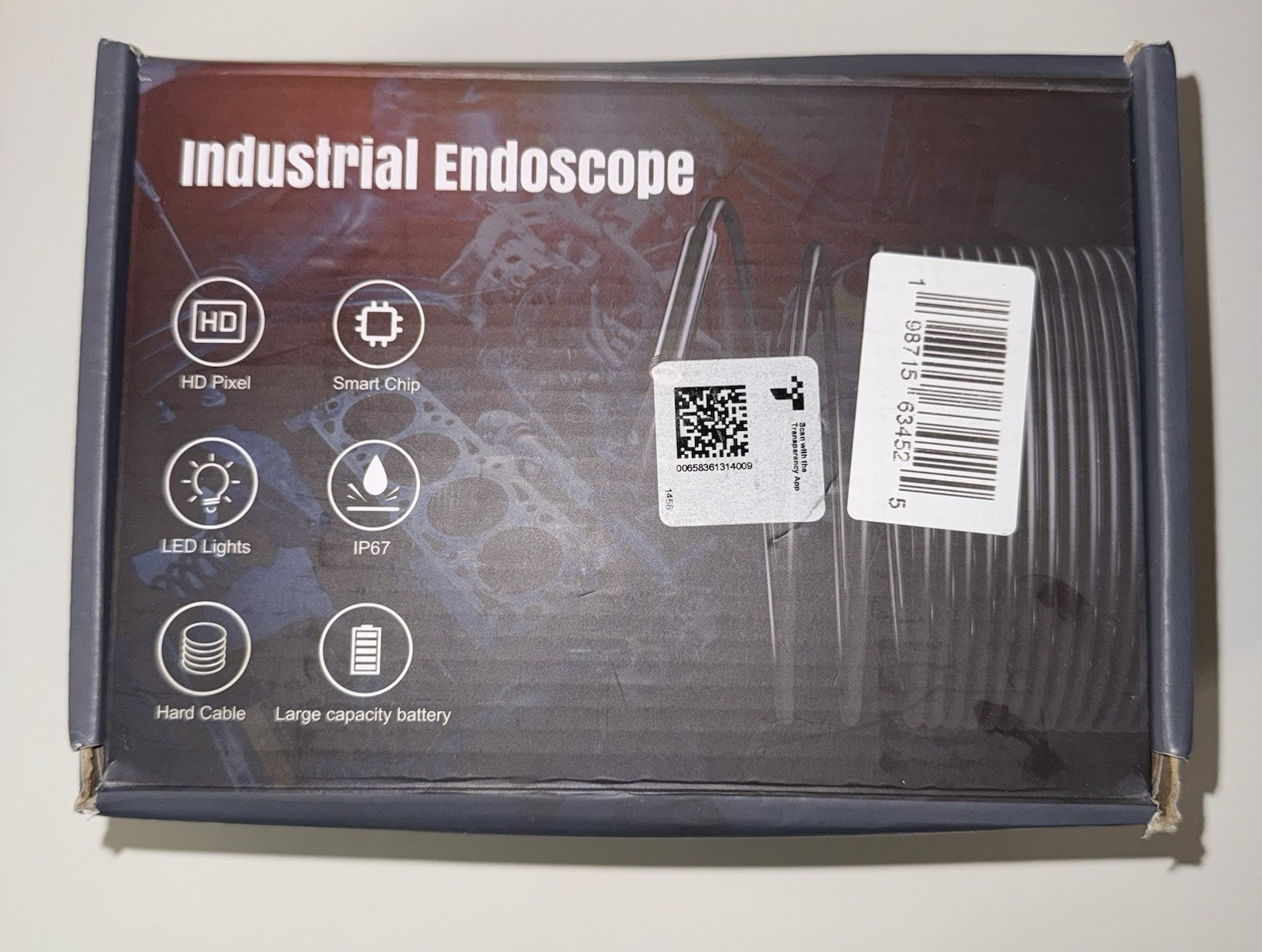 Industrial Endoscope HD Inspection Camera IP67 NEW BOX