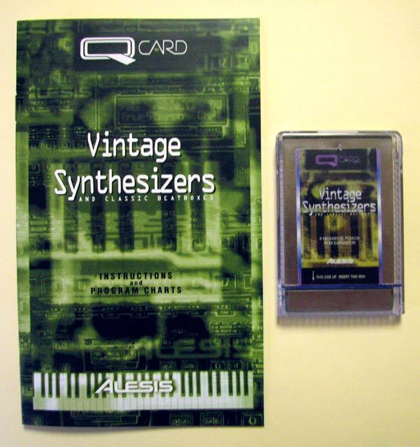Alesis Vintage Synthesizers QCard w/Booklet, Case, LIFETIME Warranty QS Card