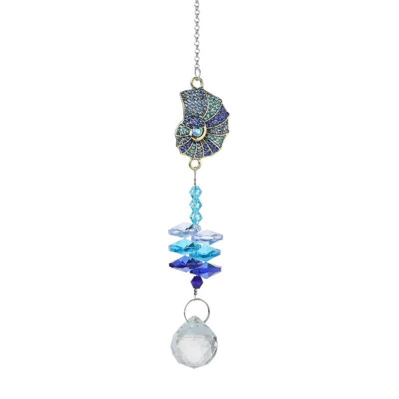 Ocean Marine Theme Windchime Suncatchers with Crystal Tassels For Window Decors