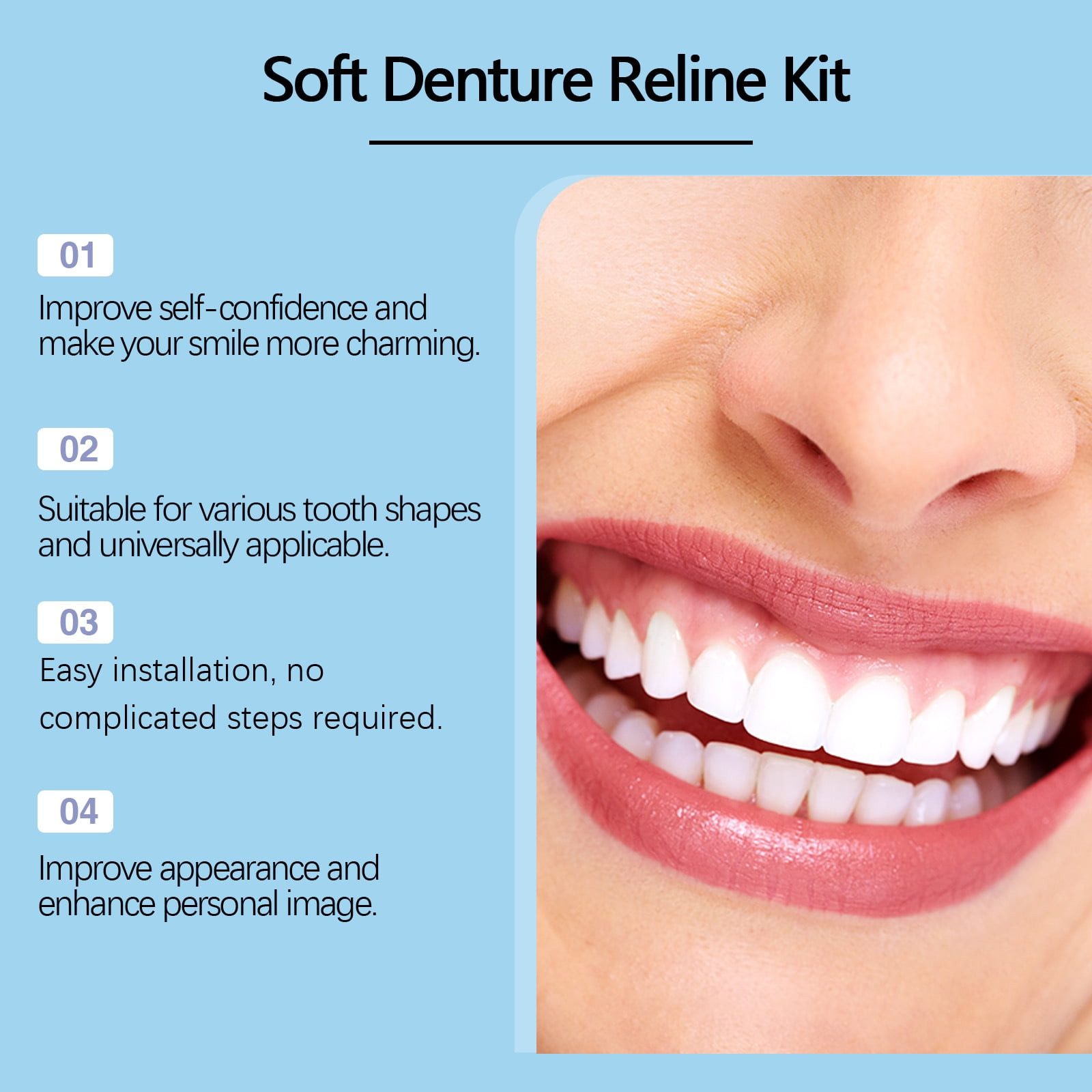 2 Pack ~ Soft Denture Silicone Reline Kit ~ Exp 1/28