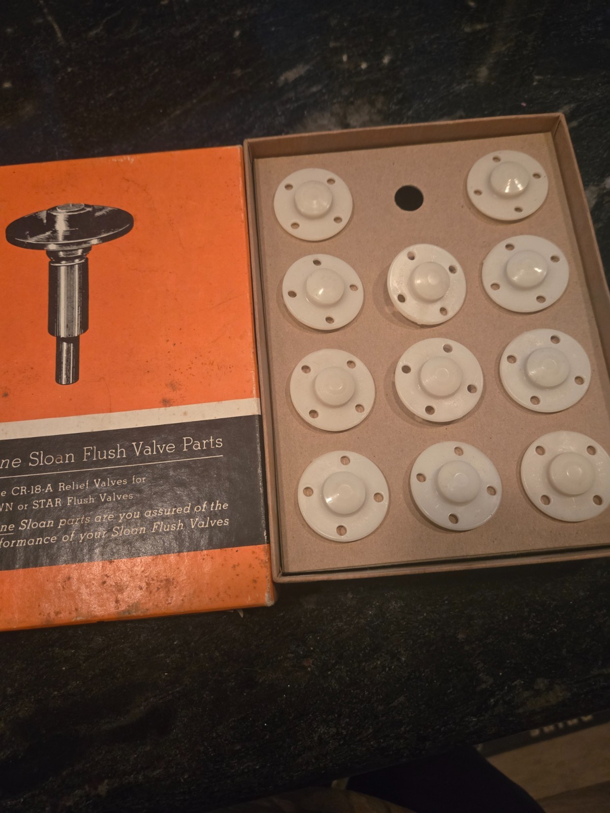Sloan CR-18-A  (3332032) Relief Valve White  11pk
