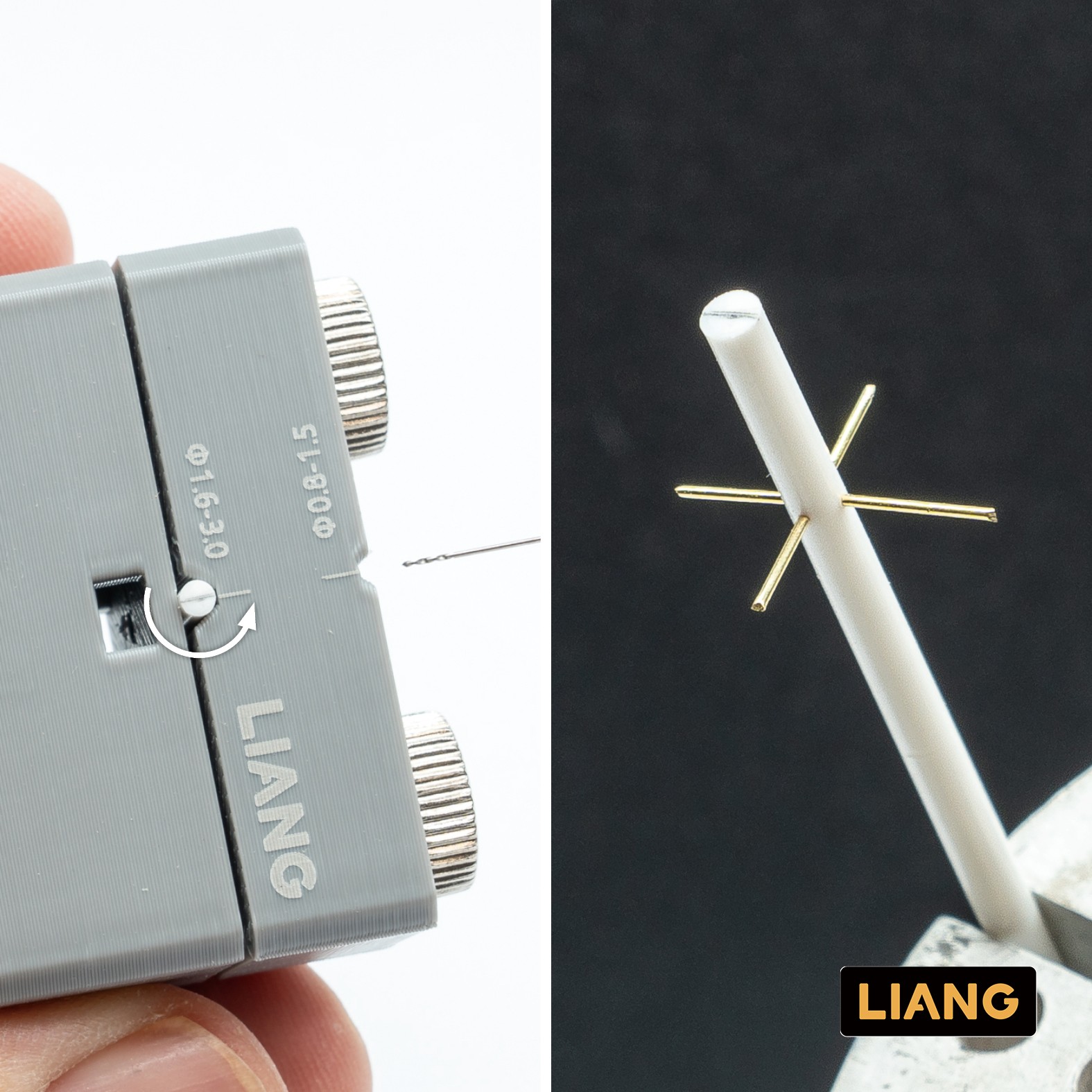 LIANG 0231 Military Model Modification Tool - Round Rod Vertical Drill Guide