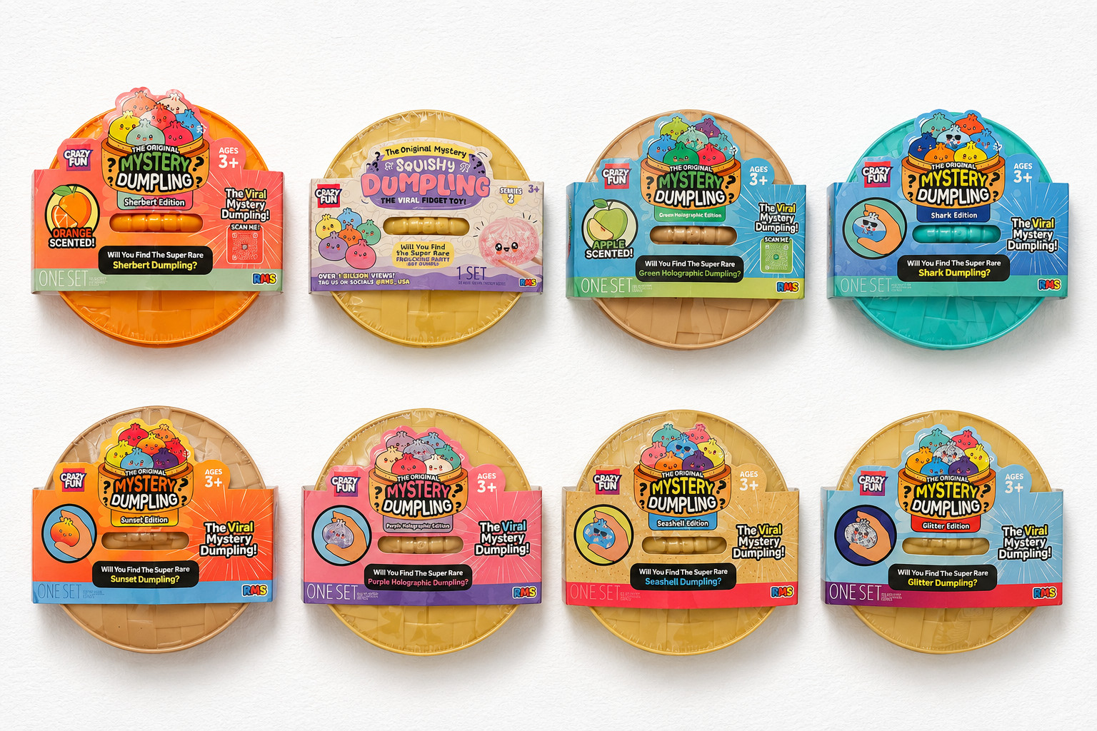 RMS Crazy Fun Mystery Dumpling Squishy Selection! You Choose! Authentic!!!