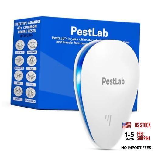 PestLab Ultrasonic Pest Repeller – Indoor Plug In Bug Repellent for 1 Pack