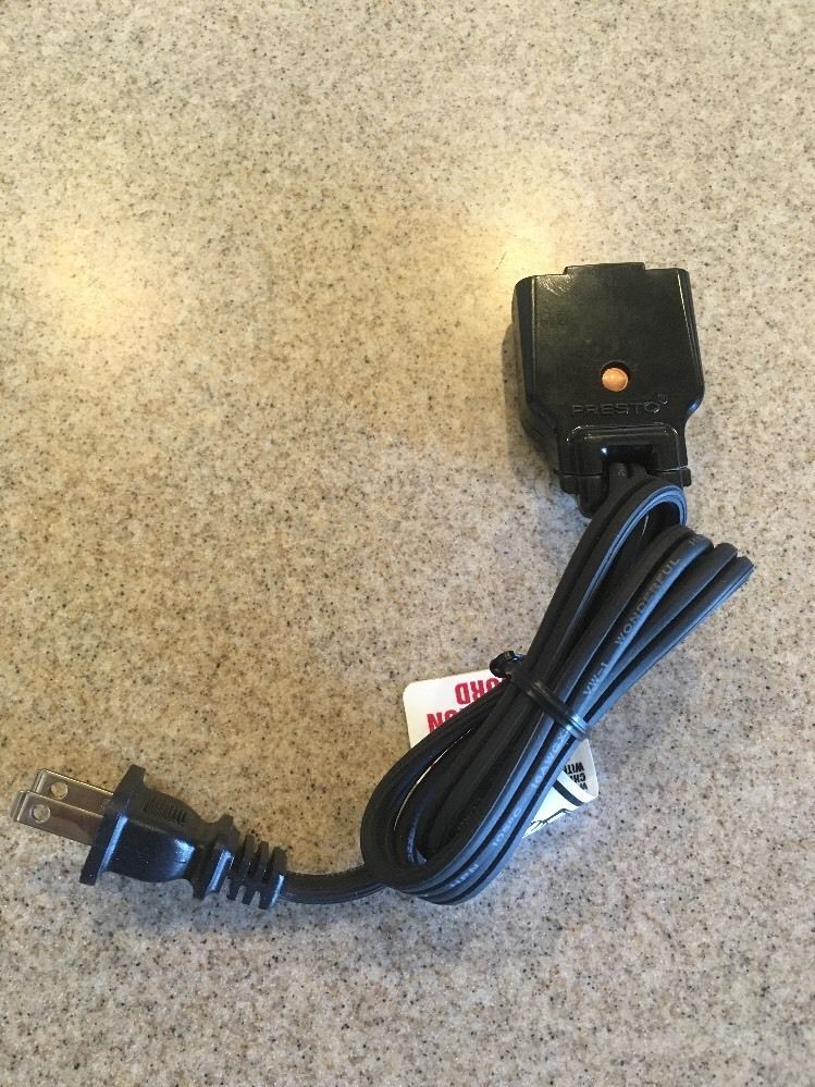 Presto ac POWER CORD magnetic wall plug electric deep Fry er Daddy Grand Pappy