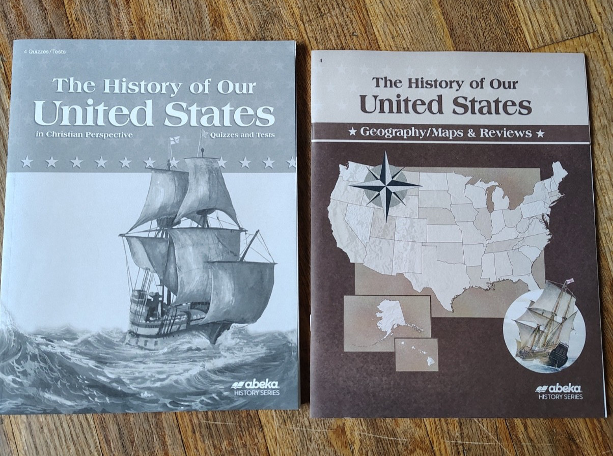 Abeka The History Of Our United States Student Quiz/Test & Map Reviews Books