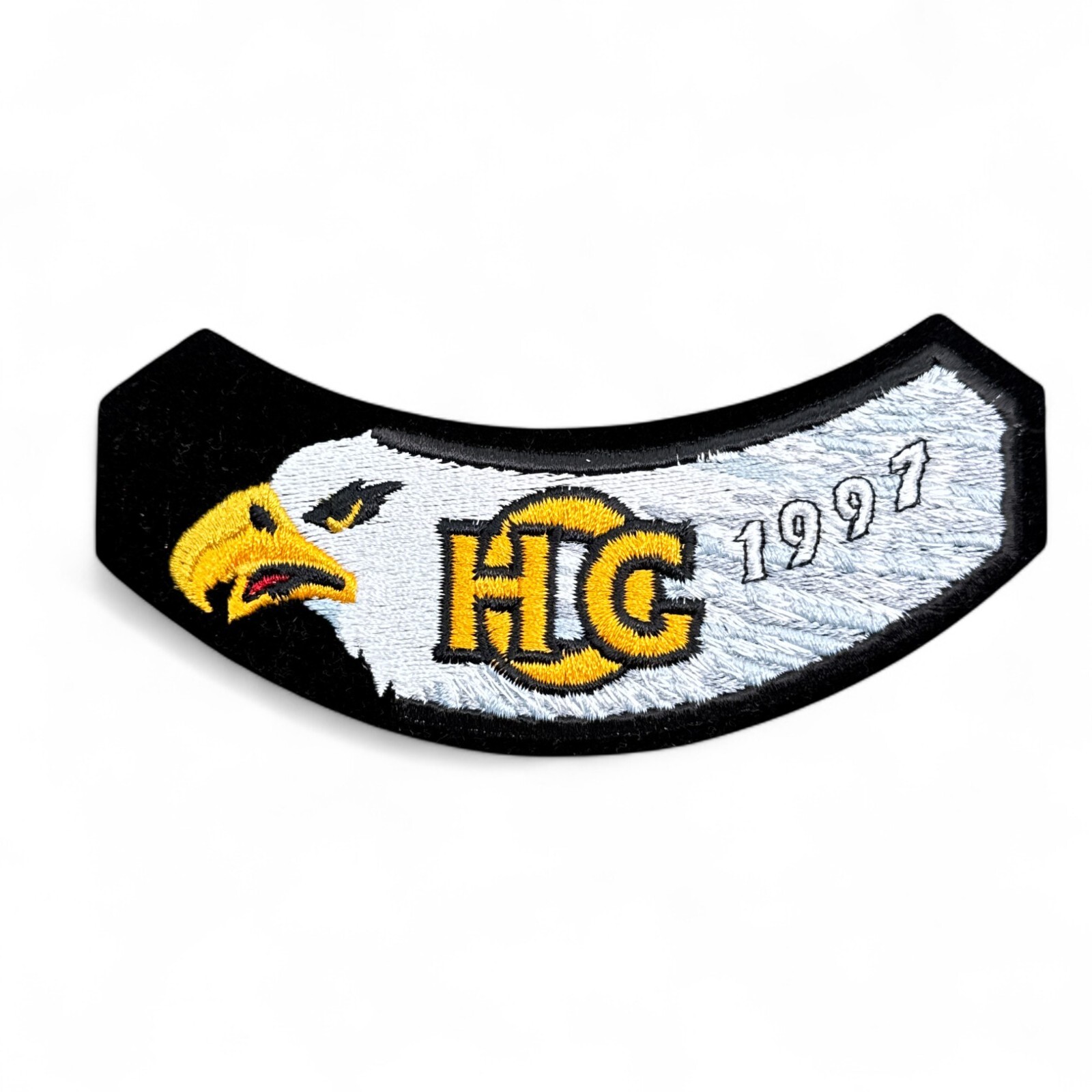 Vintage 1997 Harley Davidson Owners Group Rocker Patch HOG Wings Eagle HD MC