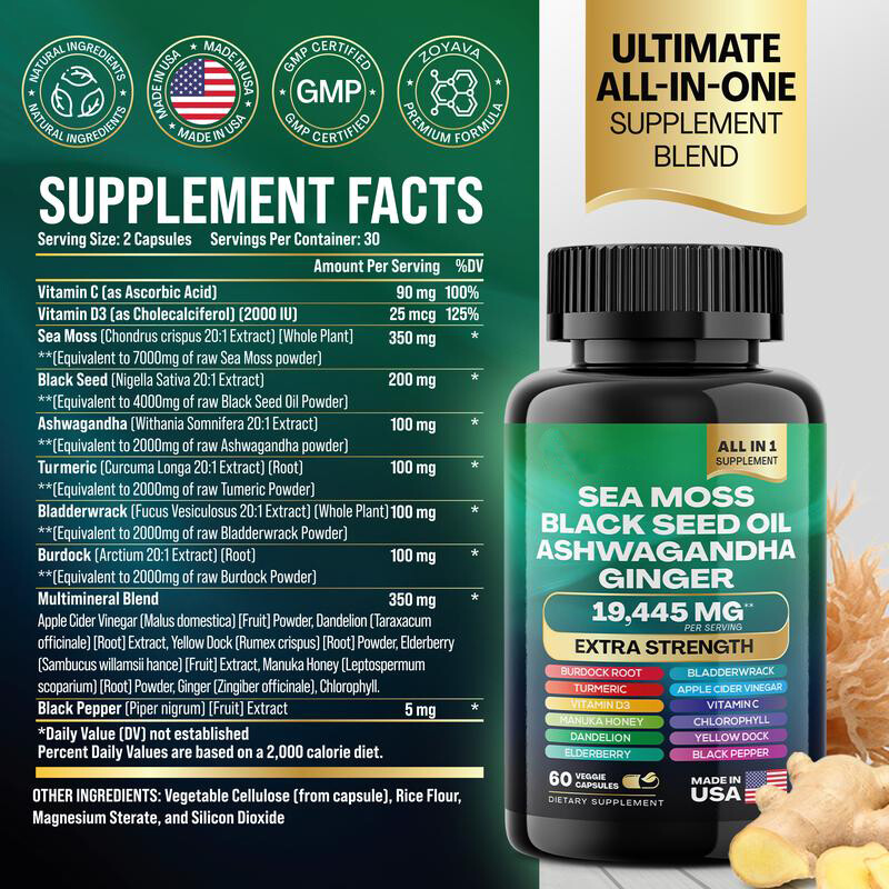 Dynamic Vitality Bundle - Sea Moss Multivitamin & Shilajit Power Combo USA