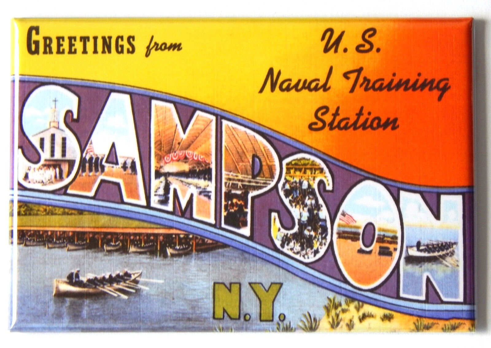 Greetings from Sampson New York FRIDGE MAGNET travel souvenir "style A"