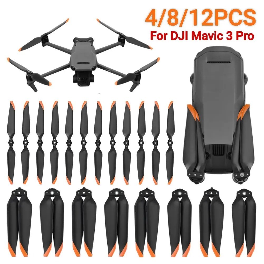 2 pairs-For DJI Mavic 3 Low-Noise Propellers X 4 propellers in DJI original bags
