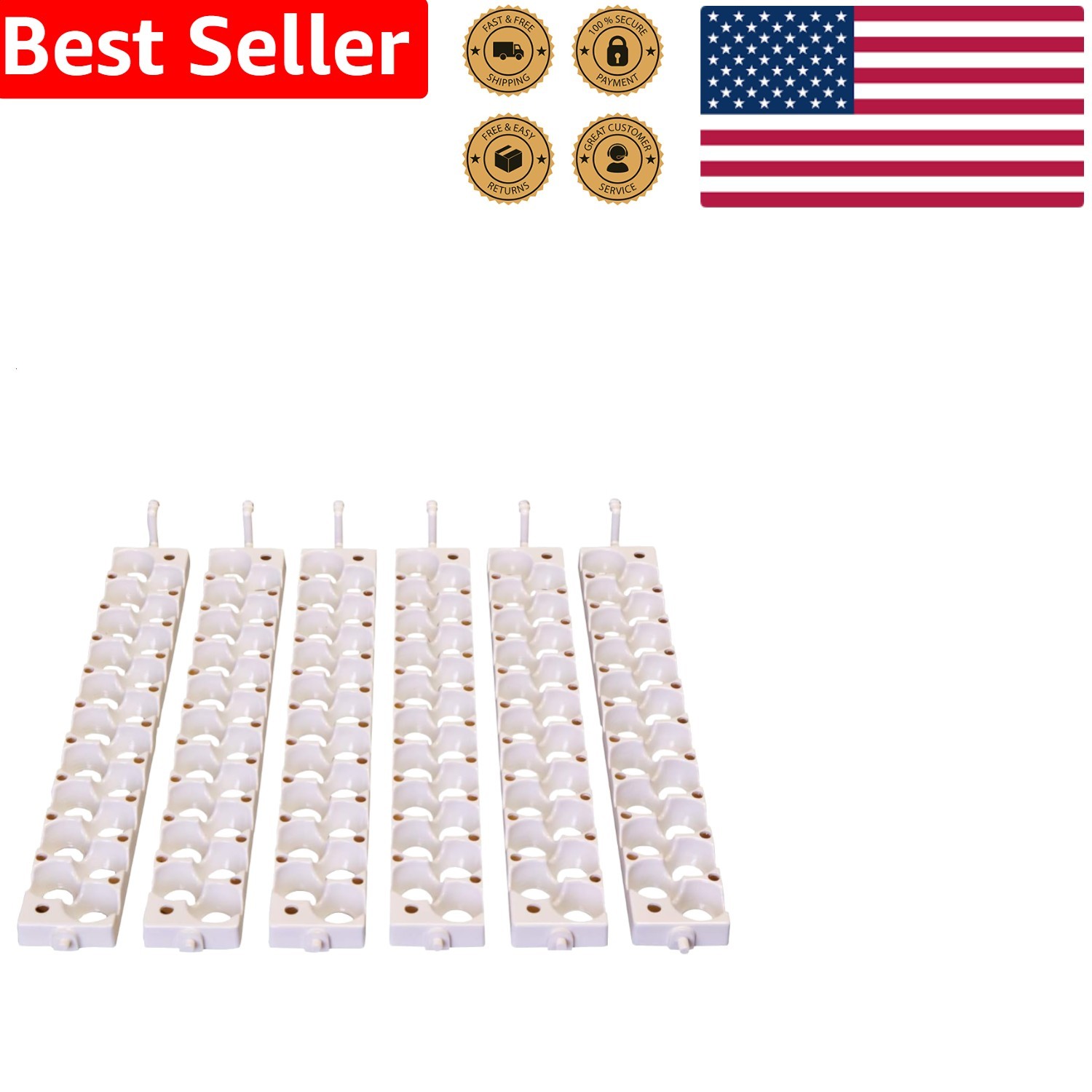 Quail Incubator Rails 120 Egg Capacity Automatic Turner Small Fowl Hatching Gear