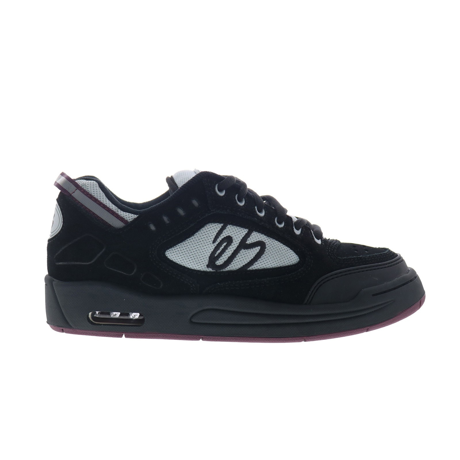 ES Creager 5102000062597 Mens Black Suede Skate Inspired Sneakers Shoes