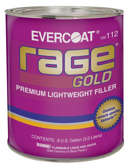 Rage Gold Premium Lightweight Body Filler, .8 GAL (3.0 LT) FIB-112