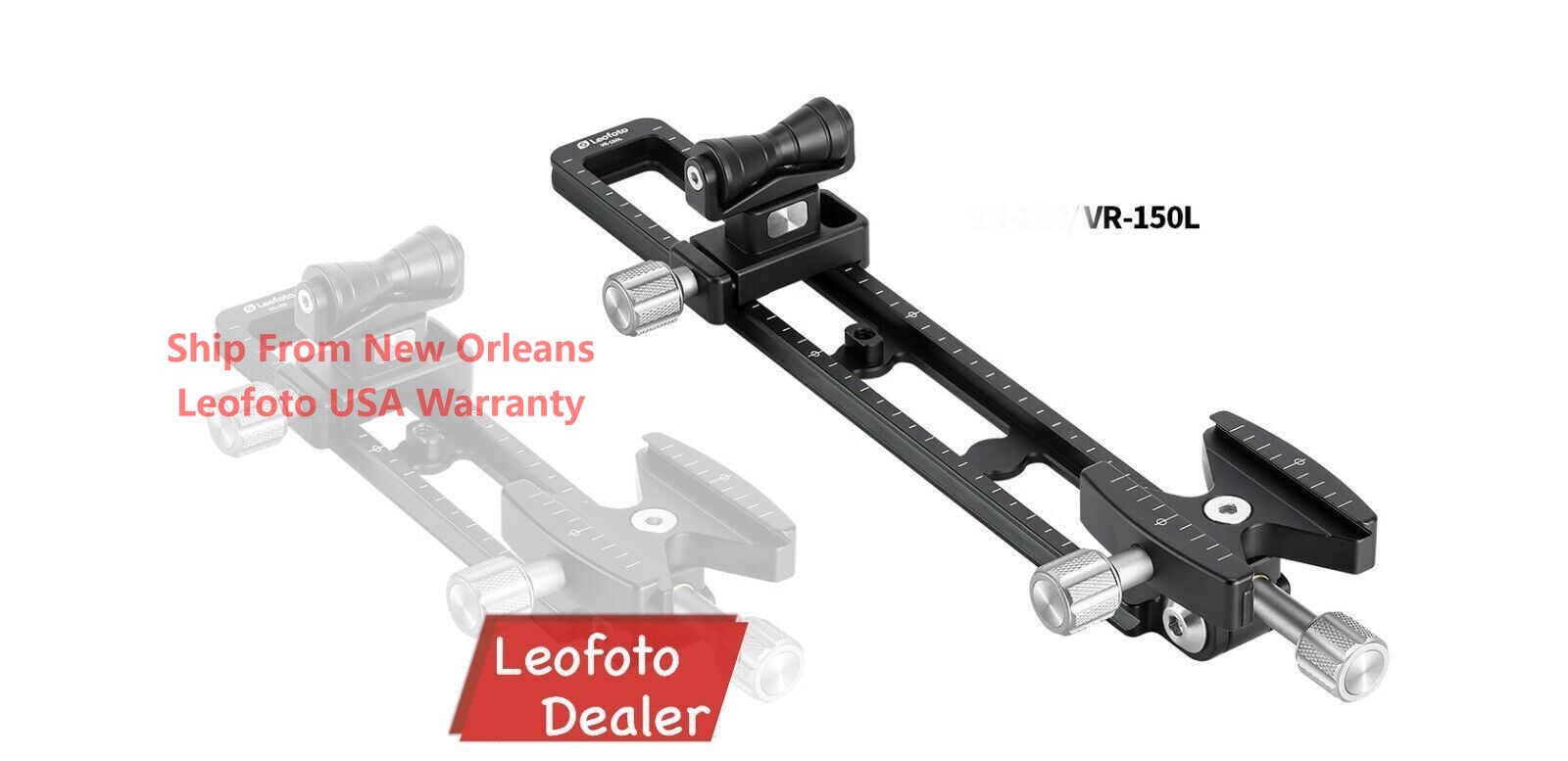 Leofoto VR-150L Dual Pivot 271mm Long Tele Lens QR Plate Mount Arca