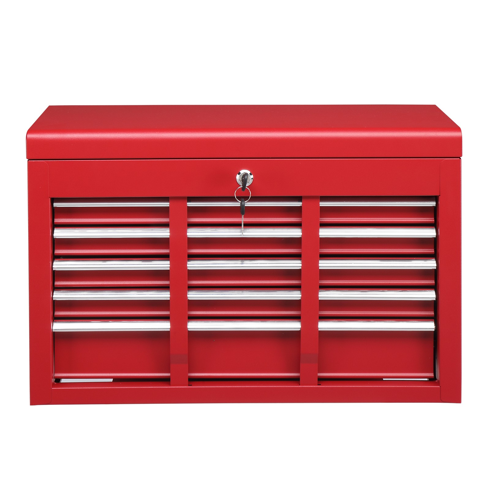 Red Tool Chest Steel Tool Storage Box with 5 Drawers & Locking System & Keys NEW