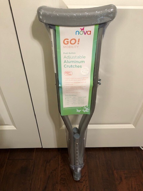Nova Pediatric 7203  High Quality Alum Crutches Latex Free, 4'0" to 4'6" 300lb