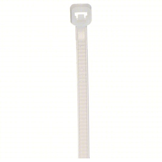 POWER FIRST Cable Tie: 6 1/2 in L, 0.1 in W,  100 PK
