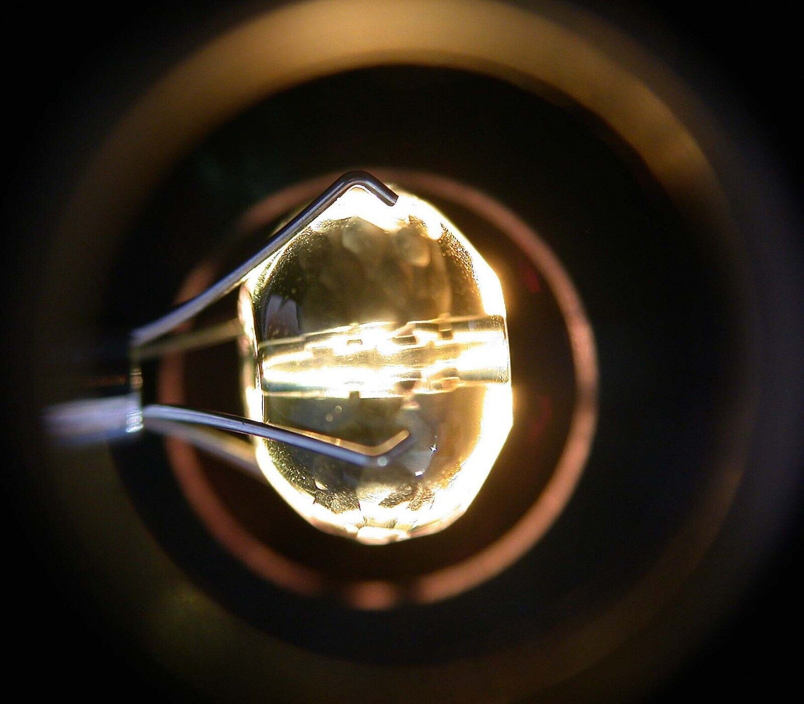 Dark Field 10x Loupe with Desktop Light Darkfield Gem