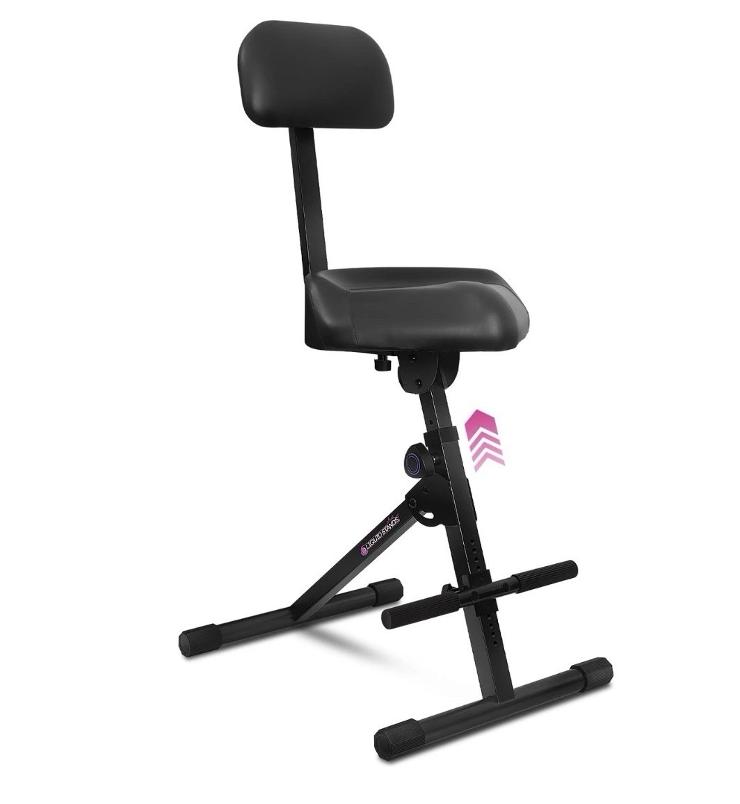 Liquid Stands Guitar Stool Adjustable Stool - Standard Musician Drum Throne w...