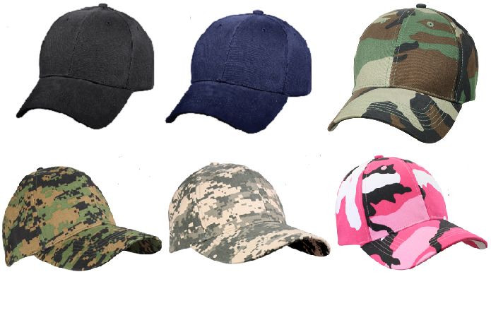 Low Profile Ball Cap Adjustable Hat Black Navy Woodland MARPAT ACU Digital Pink