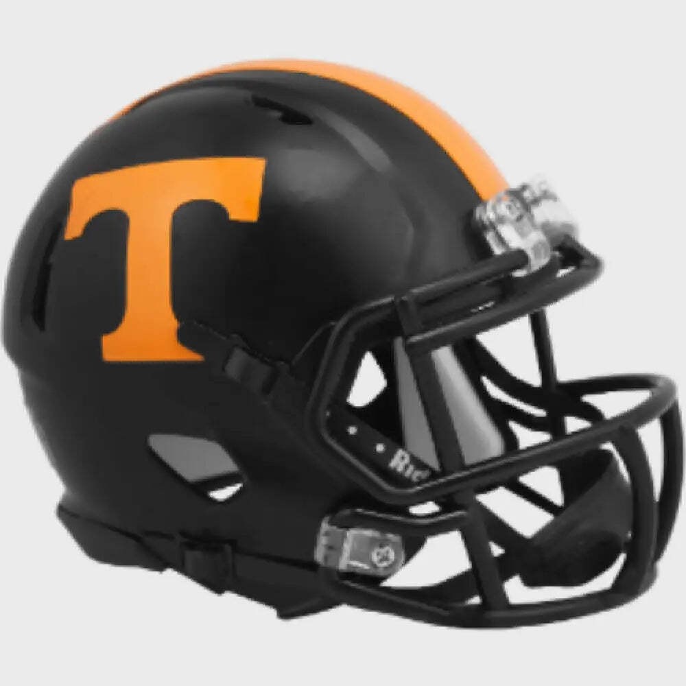 Tennessee Volunteers NCAA Mini Speed Football Helmet Dark Mode Black - NCAA.