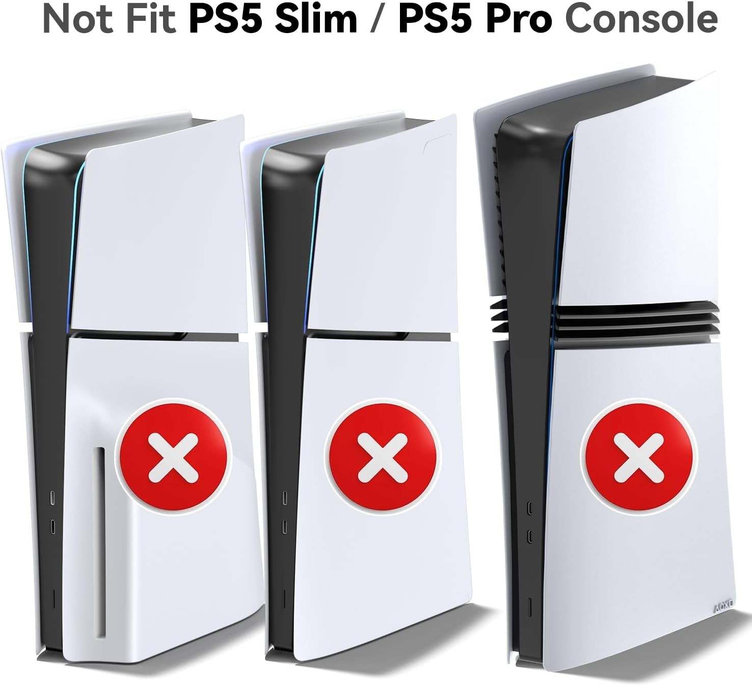 PS5 Horizontal Stand with 3-Level Cooling Fans for PlayStation 5 Console, PS5 Ac