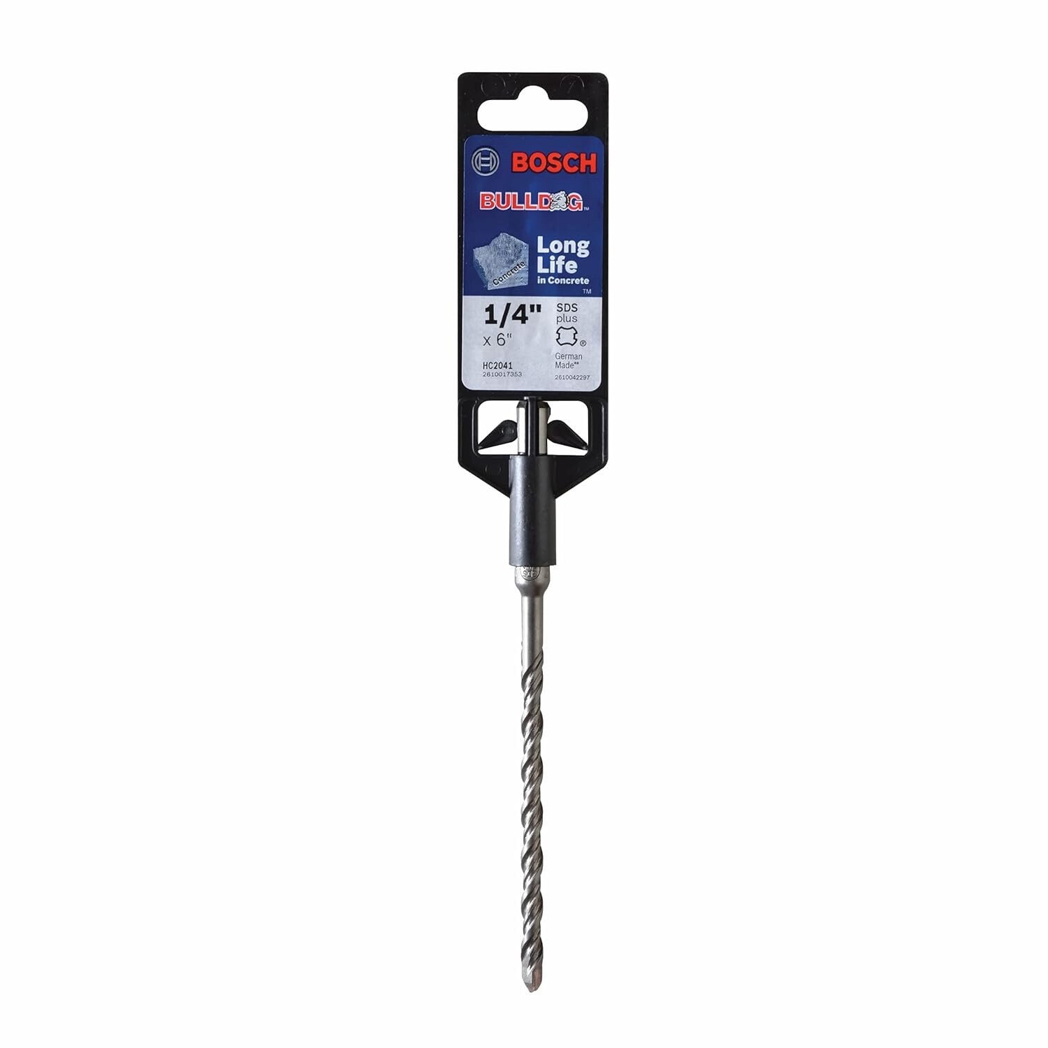 BOSCH HC2041 Bulldog 1/4-in x 6-in Alloy steel Masonry Drill Bit SDS-plus