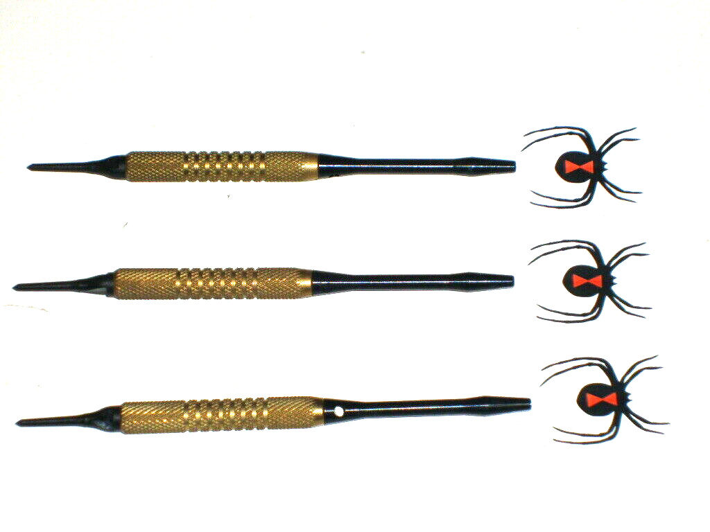Soft Tip Darts 12 Gram Brass Used with New Aluminum Shafts and Flights #2371