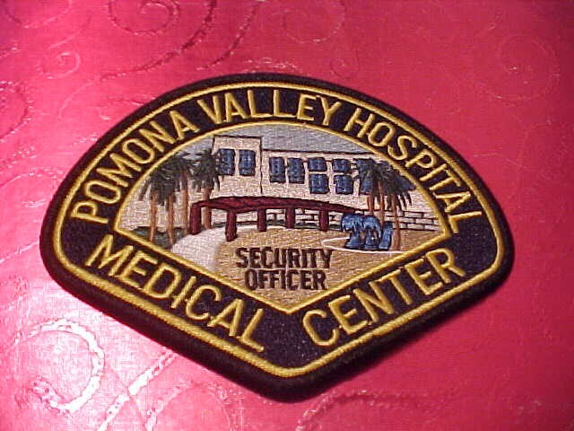CALIFORNIA POMONA VALLEY HOSPITAL  POLICE PATCH SHOULDER SIZE UNUSED