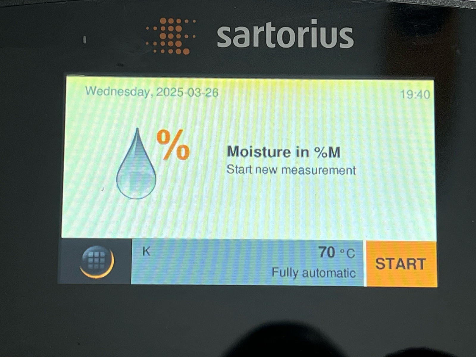 Sartorius Moisture Analyzer - Model MA160