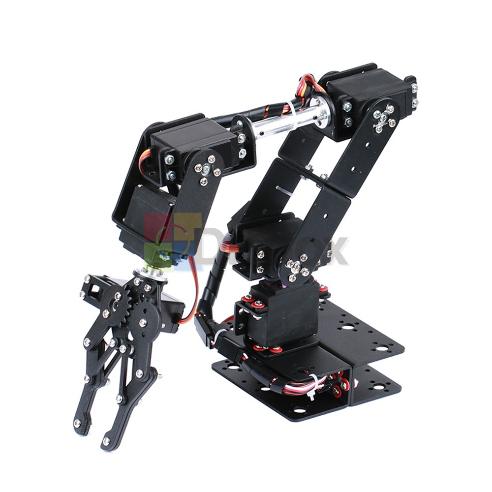 6-DOF Robotic Arm multi-DOF Robot Servo Gripper Maker Education DIY Kit