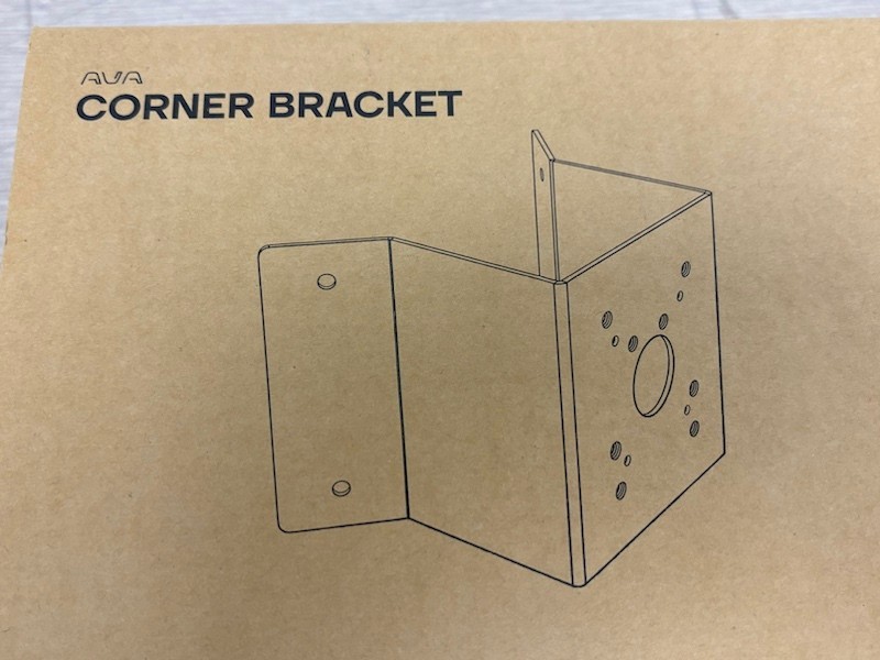 Ava Corner Bracket for Quad Camera - White ACC-CRN-BRA-W | New