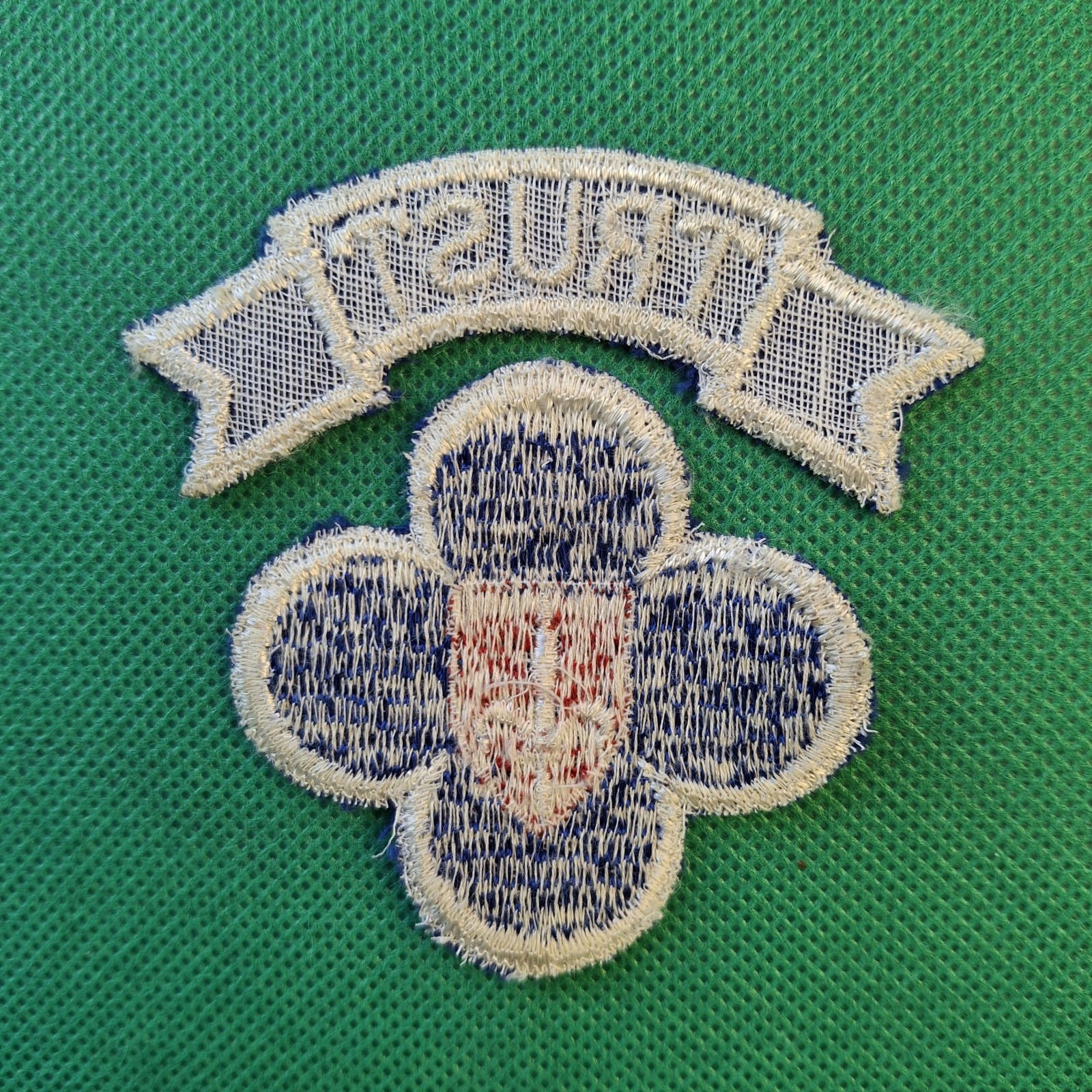 US Army Post WW2/ Trieste Occupation Forces W/"Trust" Tab Patch