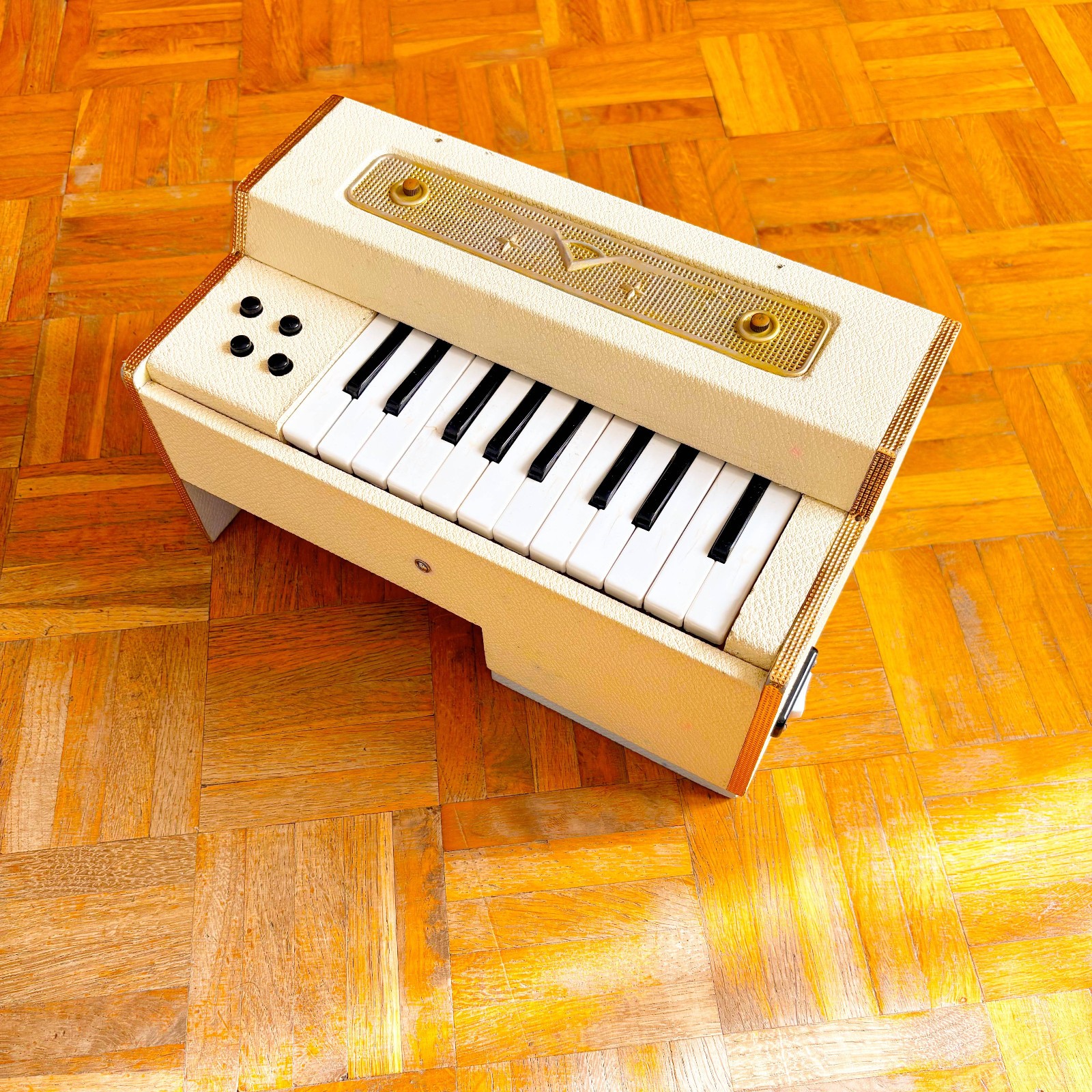 Micro “Fisetta” Jacket (Italy, 1950s) Mini Chord/Reed Organ! 20 keys! Rare!