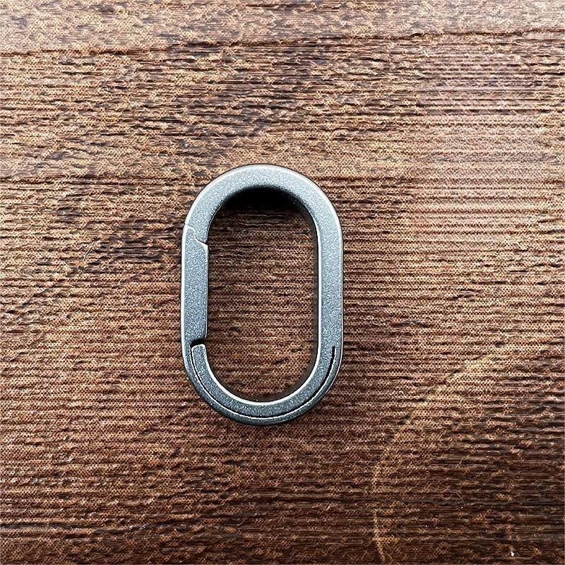 Titanium Keychain Ring Mini Carabiner Key Holder Quick Release Key Ring Buckle