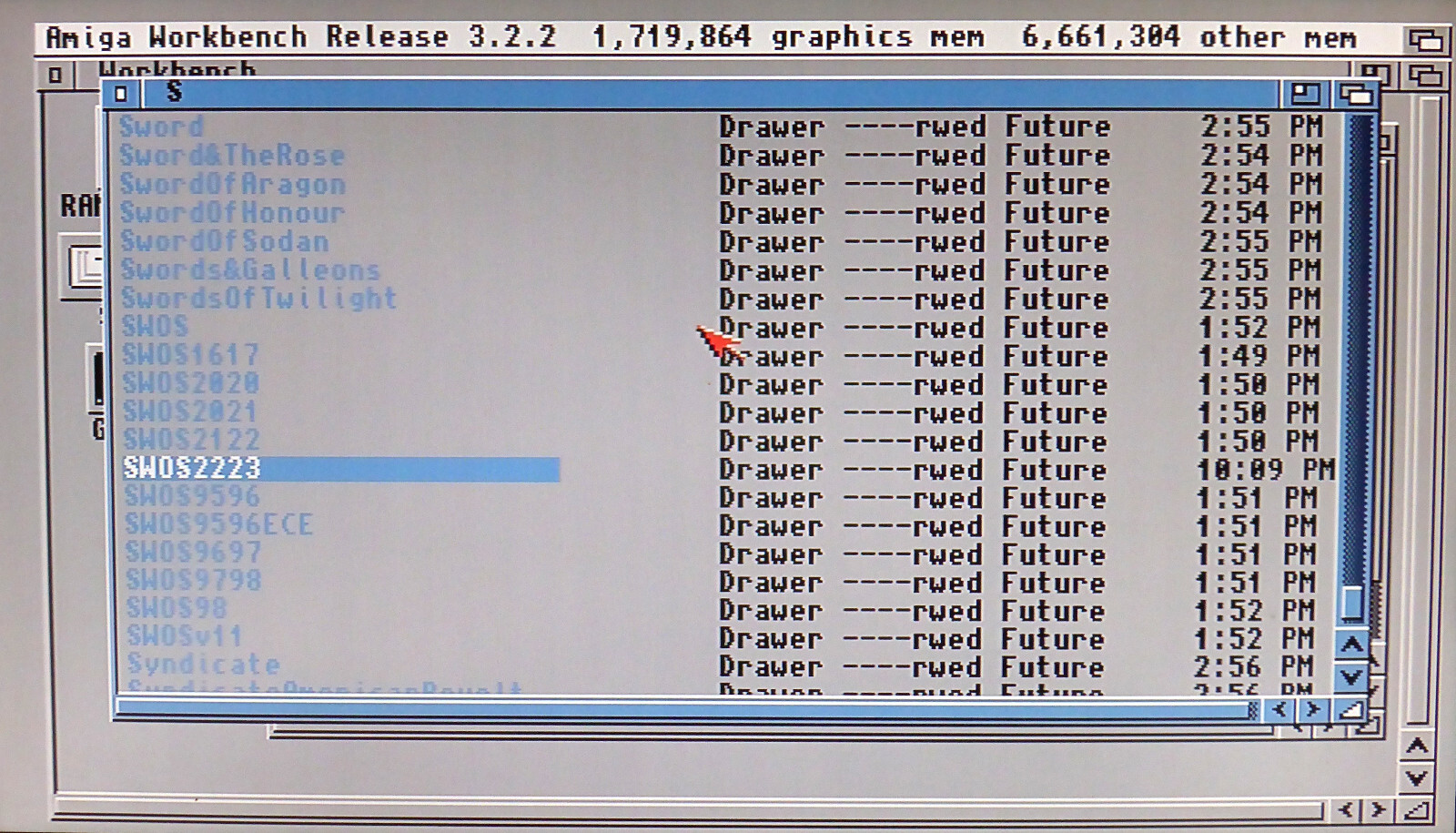 AMIGA 1200 . Workbench 3.2.2 + WHDLoad (3GB Spiele&Programme)+Kickstart.SD Karte