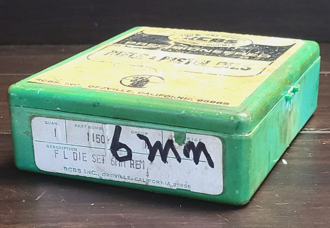 RCBS Reloading 6mm Rem FL & Seater 2 Die Set #11501