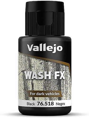 Vallejo Black Model Wash (35ml Bottle) - Hobby and Model Acrylic Paint - #76518