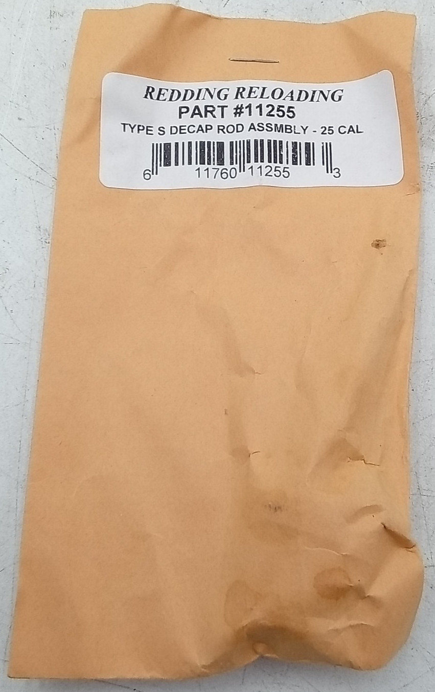 Redding Reloading #11255 Type S Decap Rod Assembly 25 cal