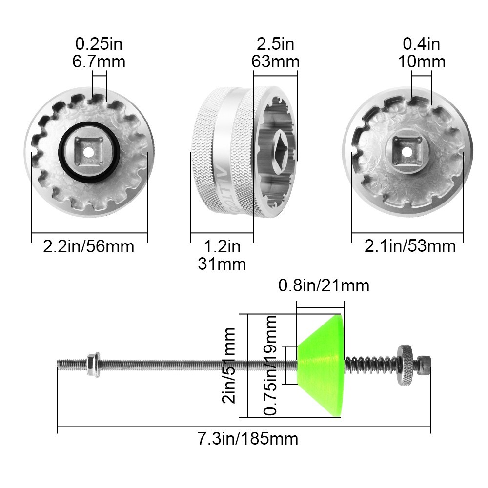 Innovative Bottom Bracket Tool for DUB Efficient Stainless Steel Construction