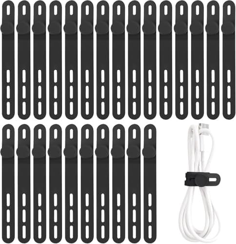 Reusable Silicone Cable Ties for Cord Organization