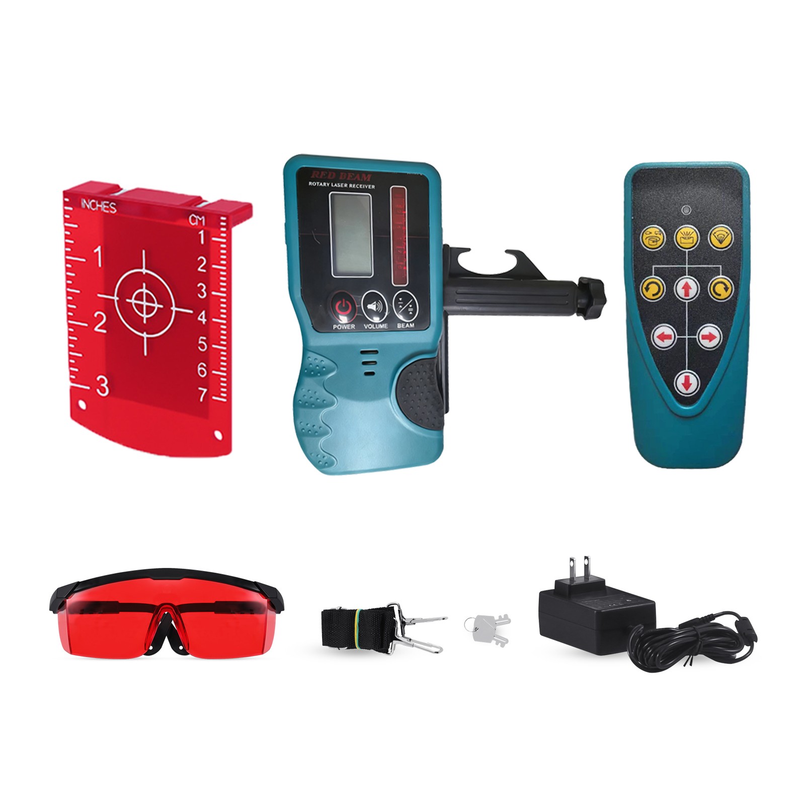 Self Leveling 360° Rotary Rotating Red Laser Level Tool Kit Automatic 500m Range